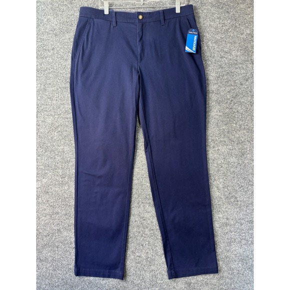 Nautica Other - Nautica Clipper Pants Mens 34x32 Navy Blue Nautica Flex Chino Casual Preppy